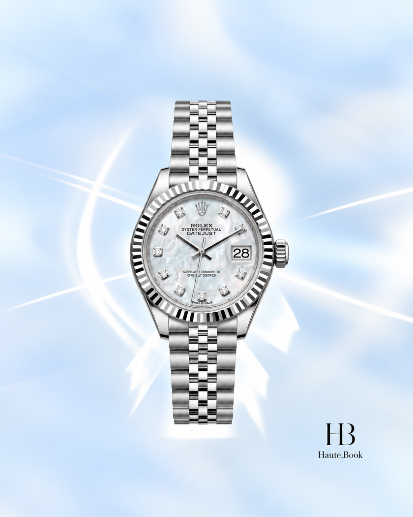 [Store Display] Rolex Datejust White Mother-of-Pearl Diamond Dial  28 mm