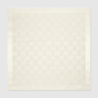 GUCCI Gg Wool And Silk Jacquard Shawl image 0