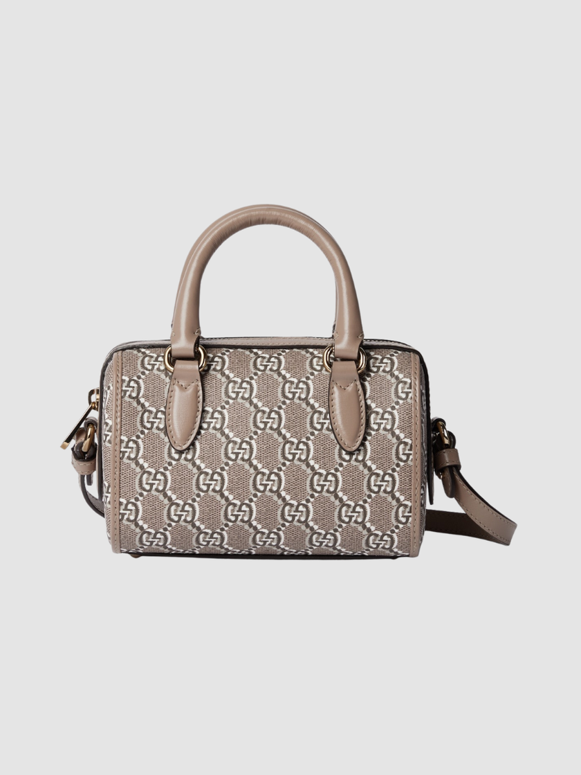 GUCCI Super Mini Bag With Gg Shadow Beige image 0