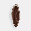 COACH Corner Zip Wristlet In Signature Canvas With Stripe - Silver/Sand/Taupe image 2