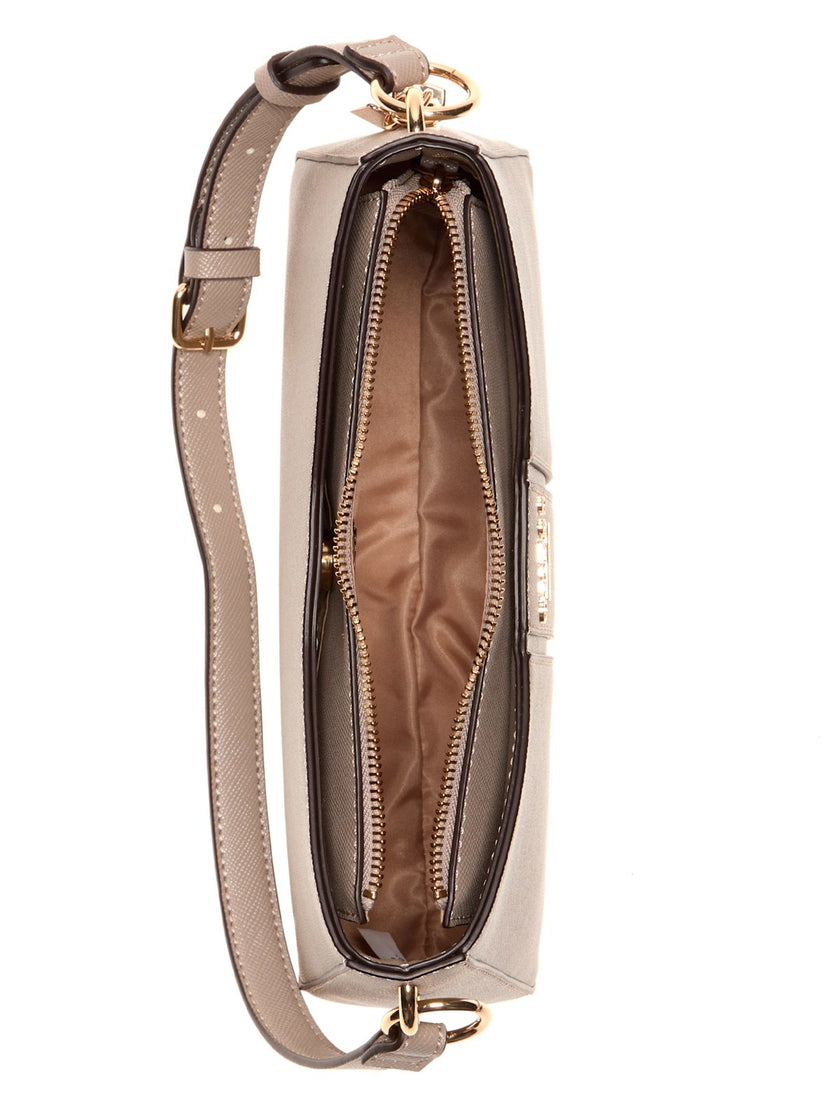 Guess Alesso Shoulder Bag - Brown image 3
