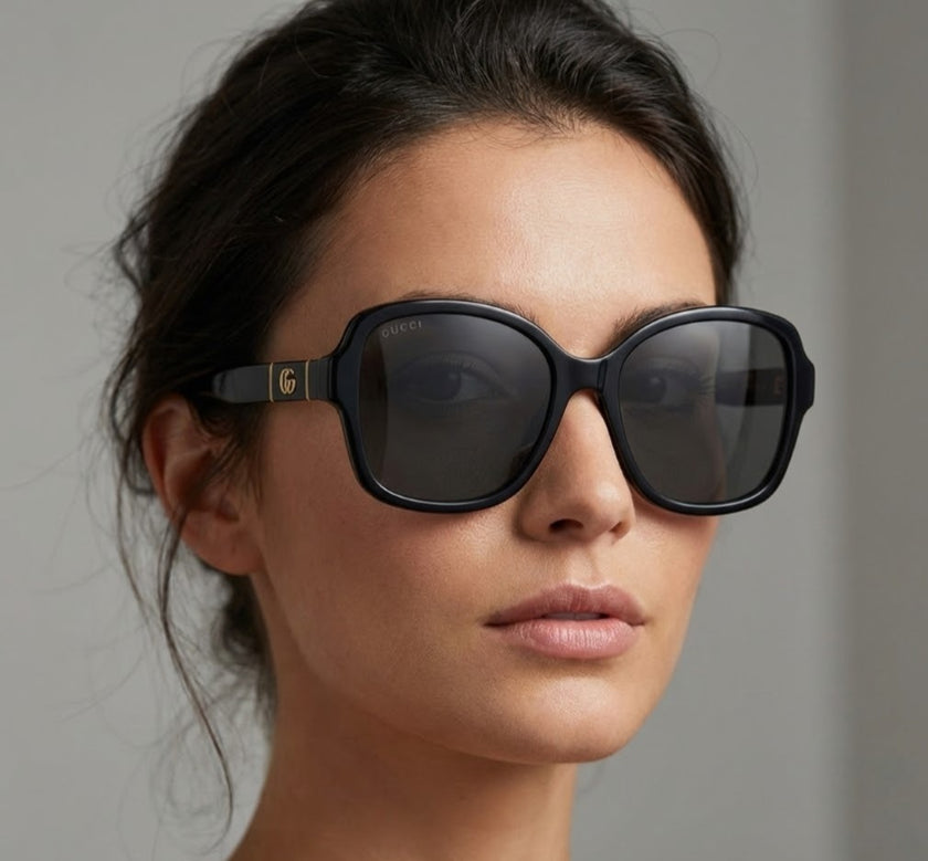 Gucci  Grey Square Ladies Sunglasses image 0
