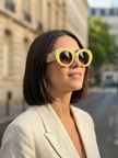 [AT DELHI] BURBERRY B 4370-U 3990/13 Thick Pistachio-Beige Sunglasses image 1