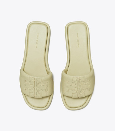 TORY BURCH Double T Sport Slide - Olive Sprig (@Delhi Studio) image 1