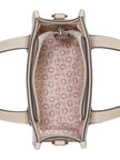 Guess Forber Perforated Logo Mini Tote - Beige image 3