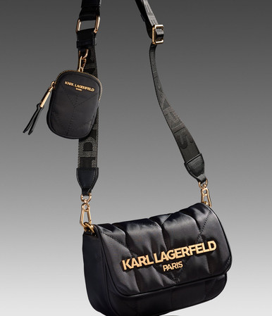 KARL LAGERFELD Voyage Logo Crossbody (Arriving In Delhi) image 1