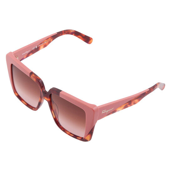 [ARRIVING] SALVATORE FERRAGAMO Brown Gradient Square Ladies Sunglasses image 3