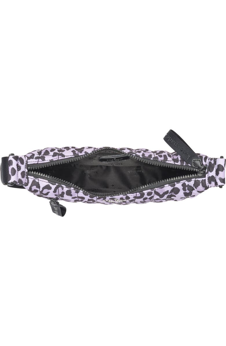 KATE SPADE Camden Leopard Quilted Crossbody Bag - Violet Mist Multi image 3