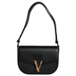 VERSACE Grainy Calf Leather Logo Crossbody Shoulder Bag image 2