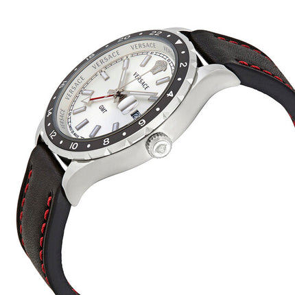 Versace Hellenyium GMT Silver Dial Men's Watch image 1