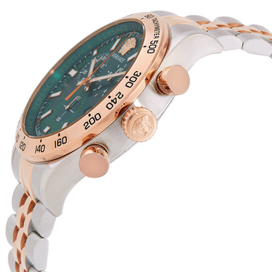 VERSACE  Hellenyium Chronograph Quartz Green Dial Men's Watch image 1