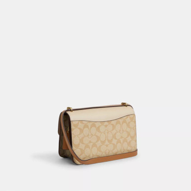 COACH Large Morgan Square Crossbody Bag In Blocked Signature Canvas image 1