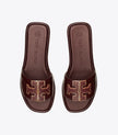 TORY BURCH Double T Sport Slide - Plum / Gold image 1