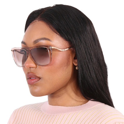JIMMY CHOO  Brown Mirror Gradient Browline Ladies Sunglasses image 1