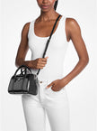 MICHAEL KORS Jet Set Small Patent Duffel Crossbody Bag - Black image 1
