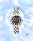 [Brand New] Rolex Lady-Datejust Dark Grey Sunray Diamond Dial 279174G 28 mm
