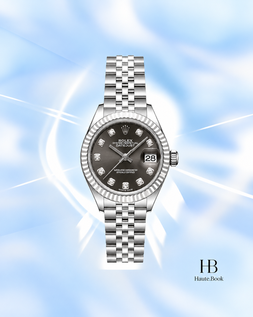 [Store Display ] Rolex Lady-Datejust Dark Grey Sunray Diamond Dial 28 mm
