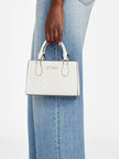 Guess Eldoria Logo Mini Satchel - White image 1