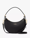 KATE SPADE Madison Saffiano Leather Crescent Shoulder Bag - Black image