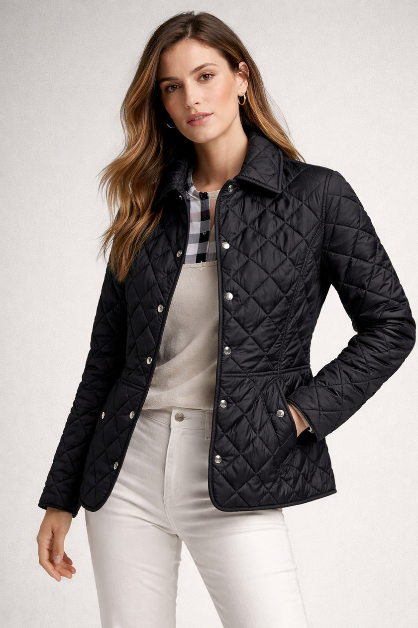 BURBERRY Cawthorne Slim Fit Quilted Jacket - Balck (Arriving In Delhi) image 0