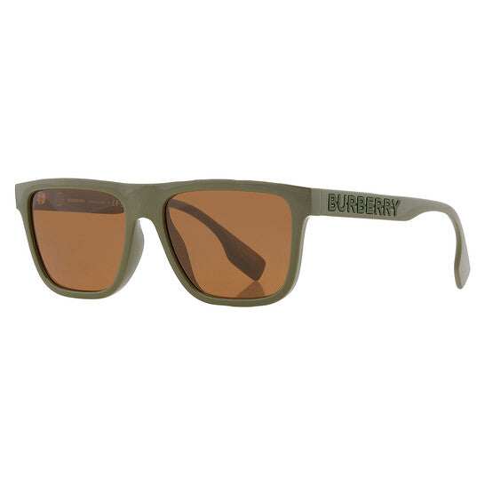 BURBERRY Bronze Square Men's Sunglasses image 2