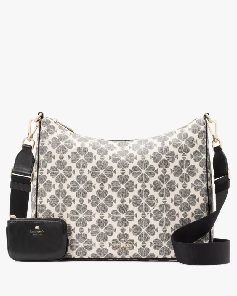 KATE SPADE Spade Flower Large Crossbody With Pouch - Black Multi image 0