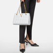 VERSACE Virtus Quilted Small Tote White Bag image 2