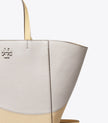 TORY BURCH Mcgraw Colorblock Carryall - Bay Gray Multi image 2