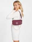 Guess Lumina Saffiano Shoulder Bag - Red image 1