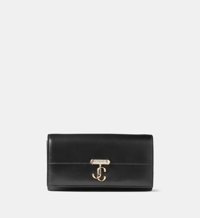JIMMY CHOO Avenue Wallet On Chain Black image 0
