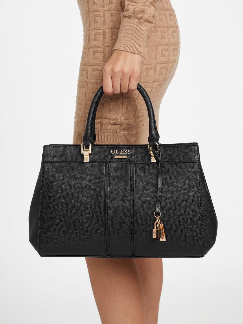Guess Alesso Satchel - Black image 1