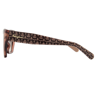 SALVATORE FERRAGAMO Brown Gradient Cat Eye Ladies Sunglasses image 0