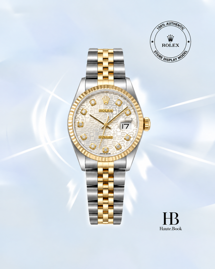 [Store Display]*Rolex Datejust Silver Diamond Dial Stainless Steel 36 mm