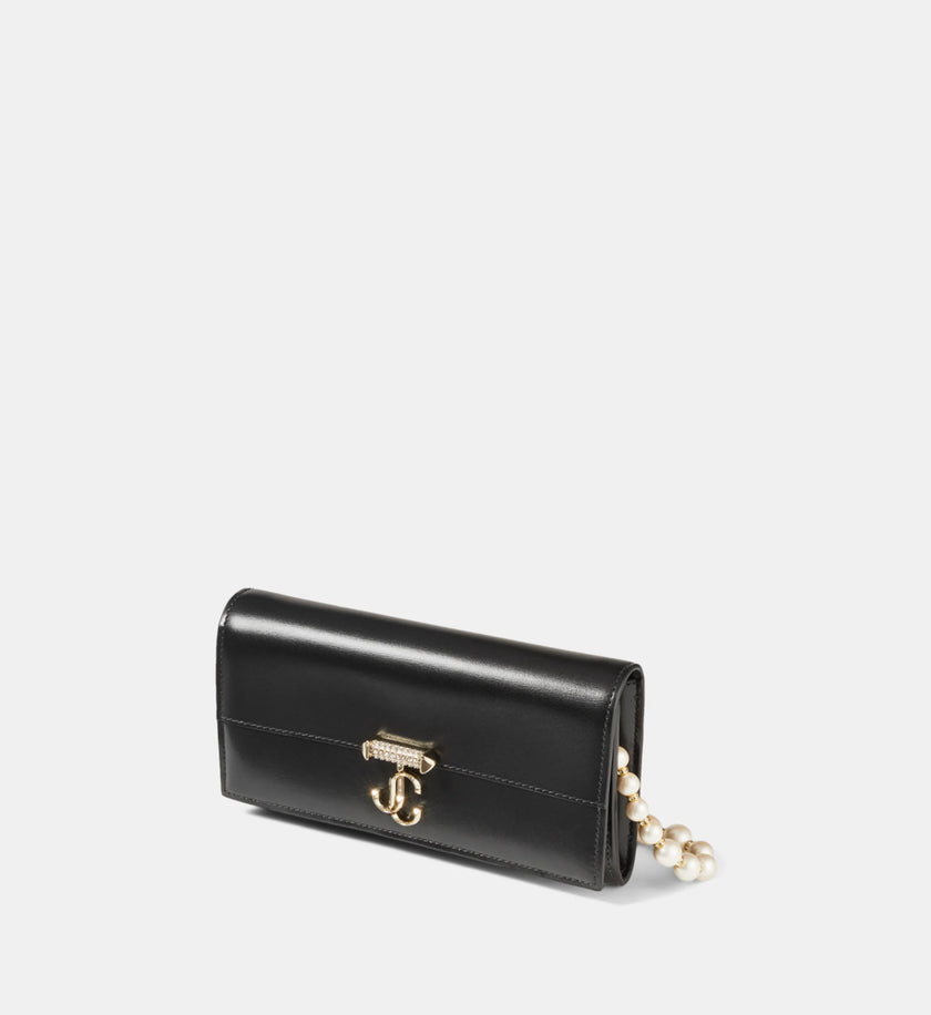 JIMMY CHOO Avenue Wallet On Chain Black image 1