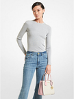 MICHAEL KORS Mercer Medium Logo and Leather Accordion Crossbody Bag - Pwd Blsh Mlt image 4