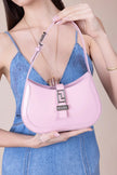 [AT DELHI] VERSACE Greca Goddess Small Hobo Bag In Pink image 0