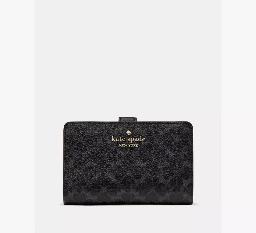 KATE SPADE Spade Flower Medium Bifold Wallet - Black image 0