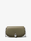 MICHAEL KORS Mila Small Leather Convertible Crossbody Bag - OLIVE image 0