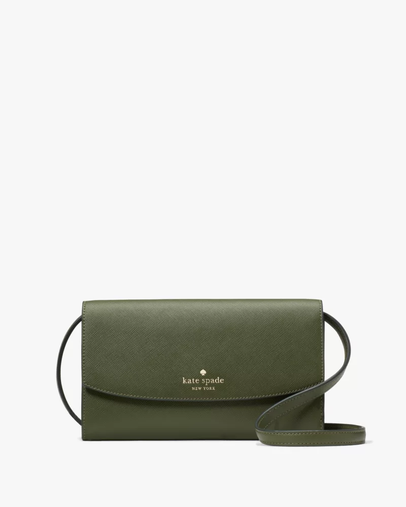 KATE SPADE Dana Small Flap Crossbody - Enchanted Green image
