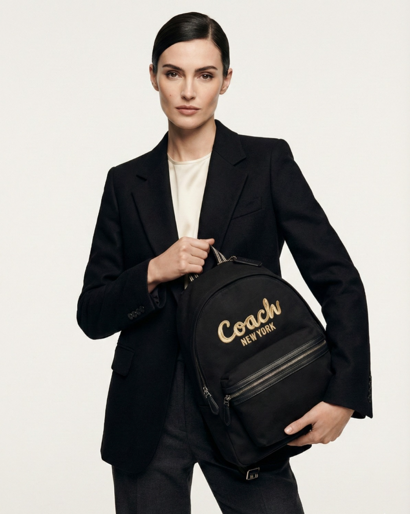 COACH Cargo Backpack - Silver/Black image 0