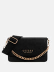 Guess Indira Fold-Over Mini Crossbody - Black image 0