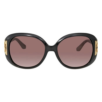SALVATORE FERRAGAMO Brown  Gradient Oval Sunglasses image 3