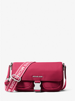 MICHAEL KORS Khai Medium Nylon Messenger Bag - Dk Raspberry image