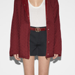 GUCCI Gg Marmont Thin Belt - Red image 3
