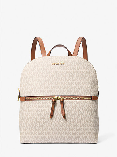 MICHAEL KORS Dallas Medium Signature Logo Backpack - Vanilla image 2