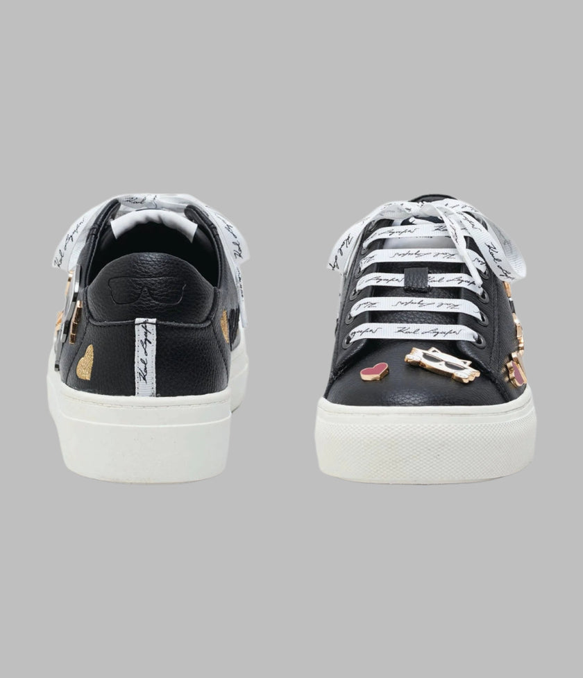 [AT DELHI] KARL LAGERFELD Cate Pins Lace Up Sneaker - Black image 3