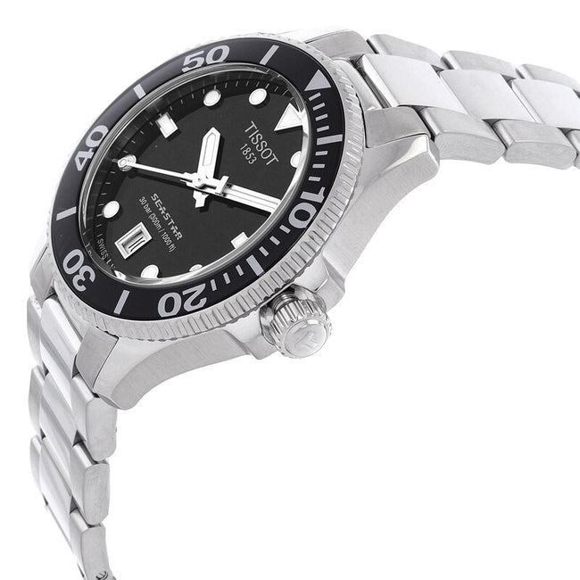 TISSOT Seastar 1000 Quartz Black Dial Unisex Watch image 1