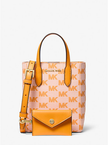 MICHAEL KORS Vincent extra small crossbody bag with jacquard logo and card holder image 1