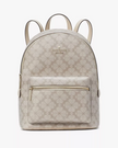 KATE SPADE  Signature Spade Flower Backpack - Dark Beige Multi image