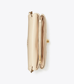 TORY BURCH Kira Chevron Chain Wallet - New Cream image 0